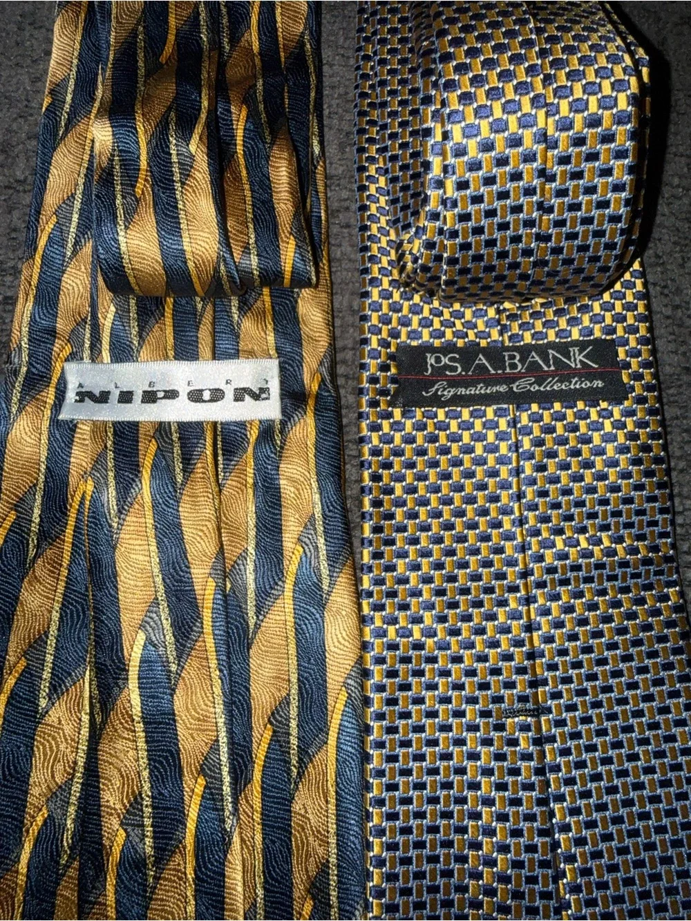 8 Men’s Neckties Bundle Puritan Nautica Van Heusen Jos A Bank Croft & Barrow